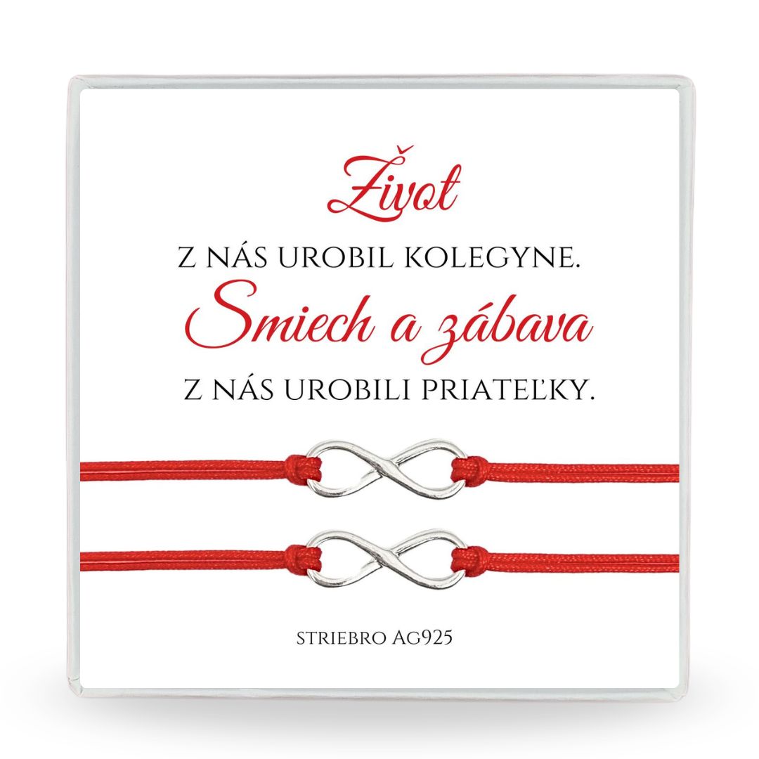 náramky pre kamošky s nekonečnom 